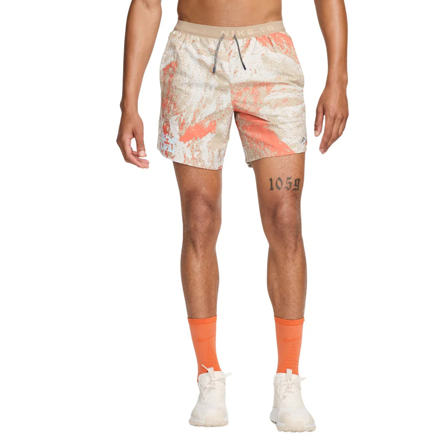 NIKE - TRAIL SHORTS PEACH 5INCH