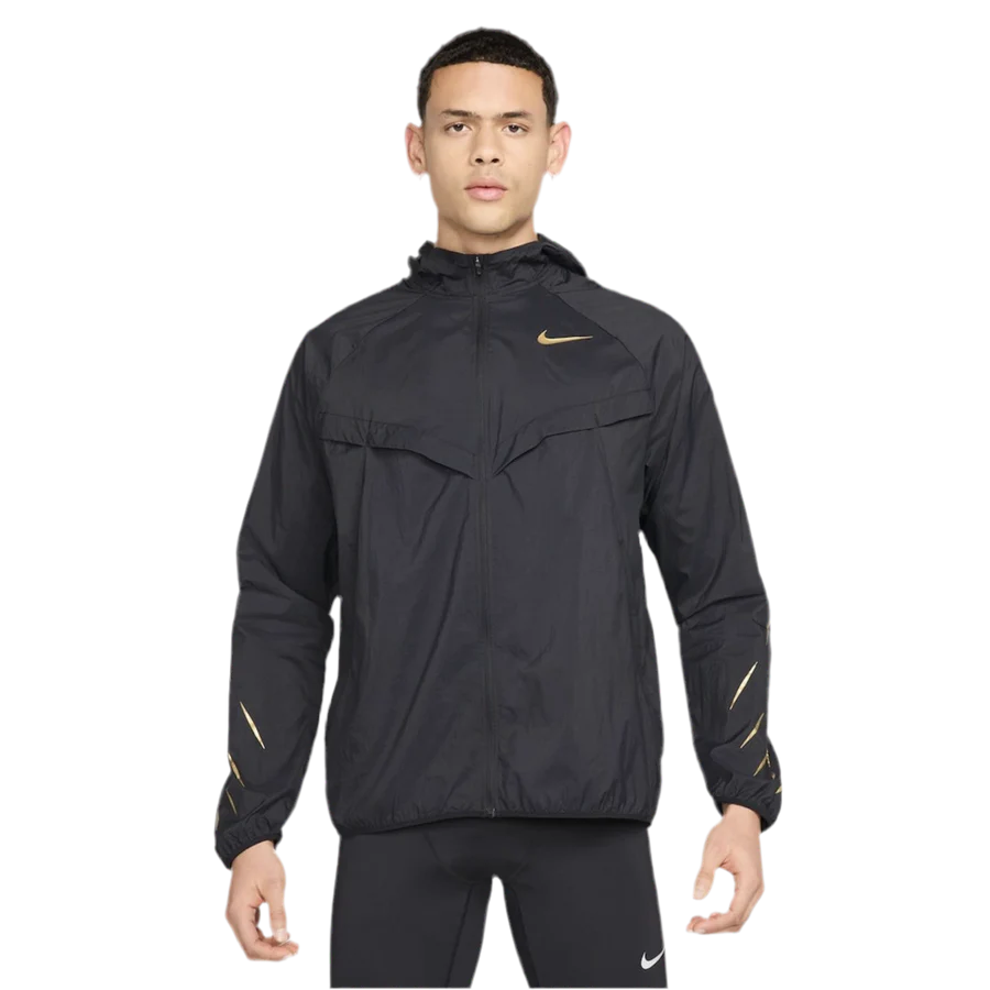 NIKE - BLACK GOLDEN SWOOSH JACKET