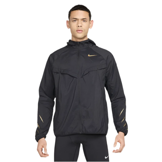 NIKE - BLACK GOLDEN SWOOSH JACKET